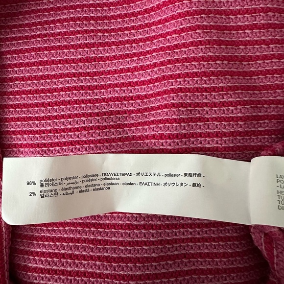 Zara preppy outdoor striped Women's pullover Sweater with scarf Large - Picture 5 of 8